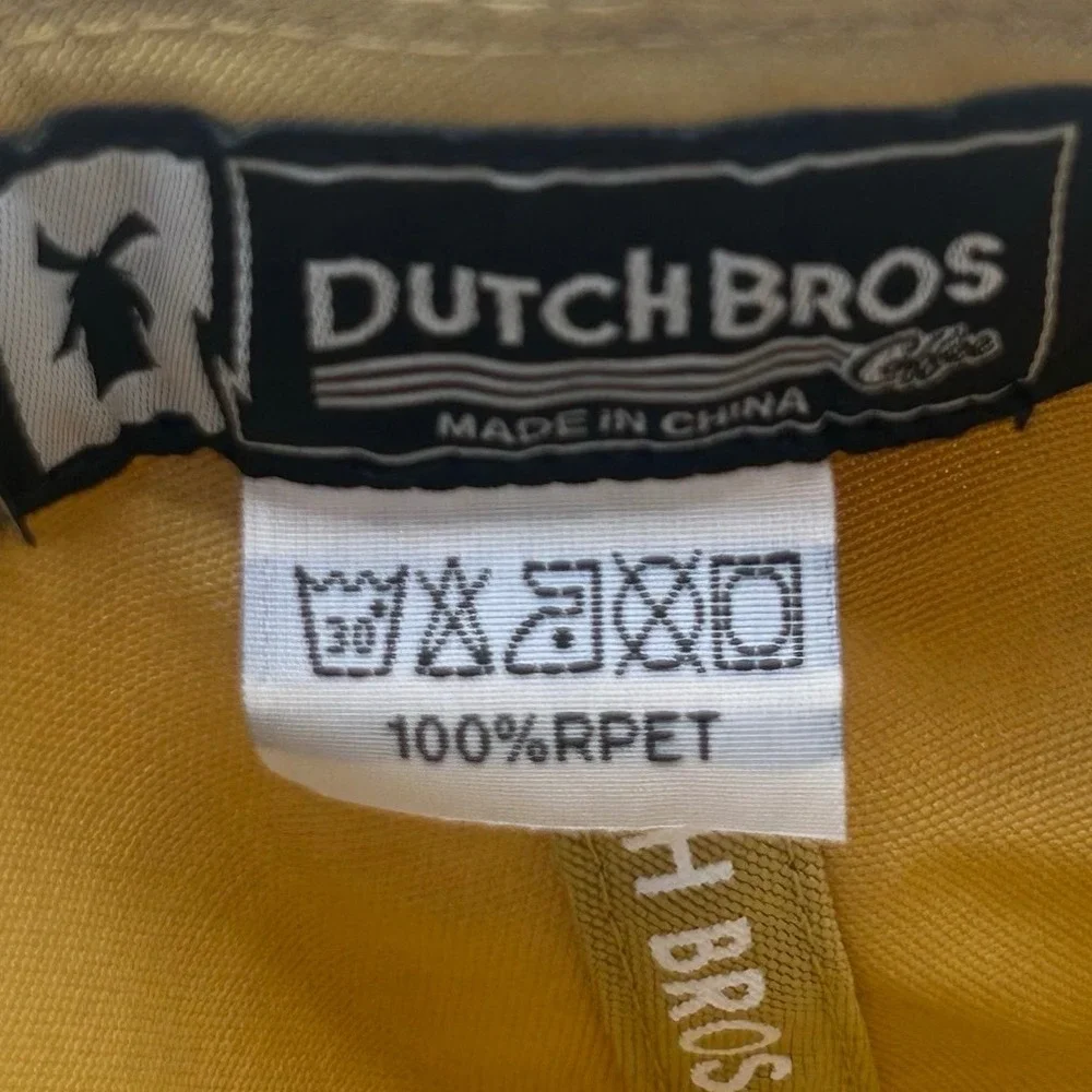 Dutch Bros Snapback Beige One Size Hat Cap Coffee‎ Fan Worker Employee DB Logo